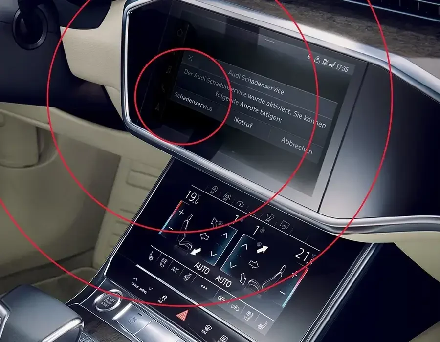 MyAudi Einrichtung im Auto