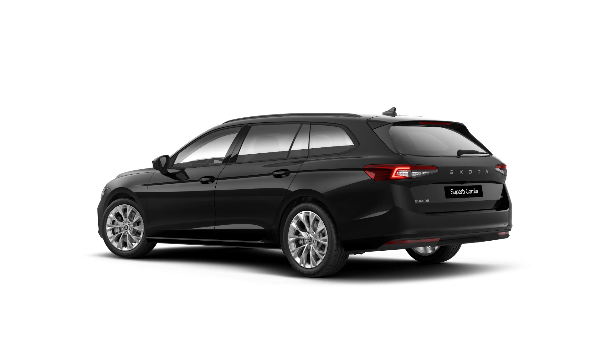 Skoda Superb Selection in Schwarz von Hinten