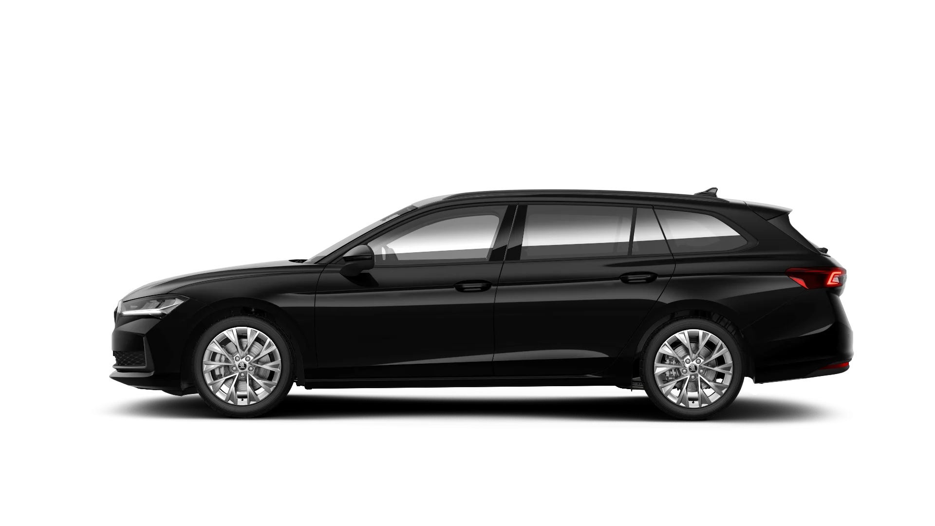 Skoda Superb Selection in Schwarz von der Seite