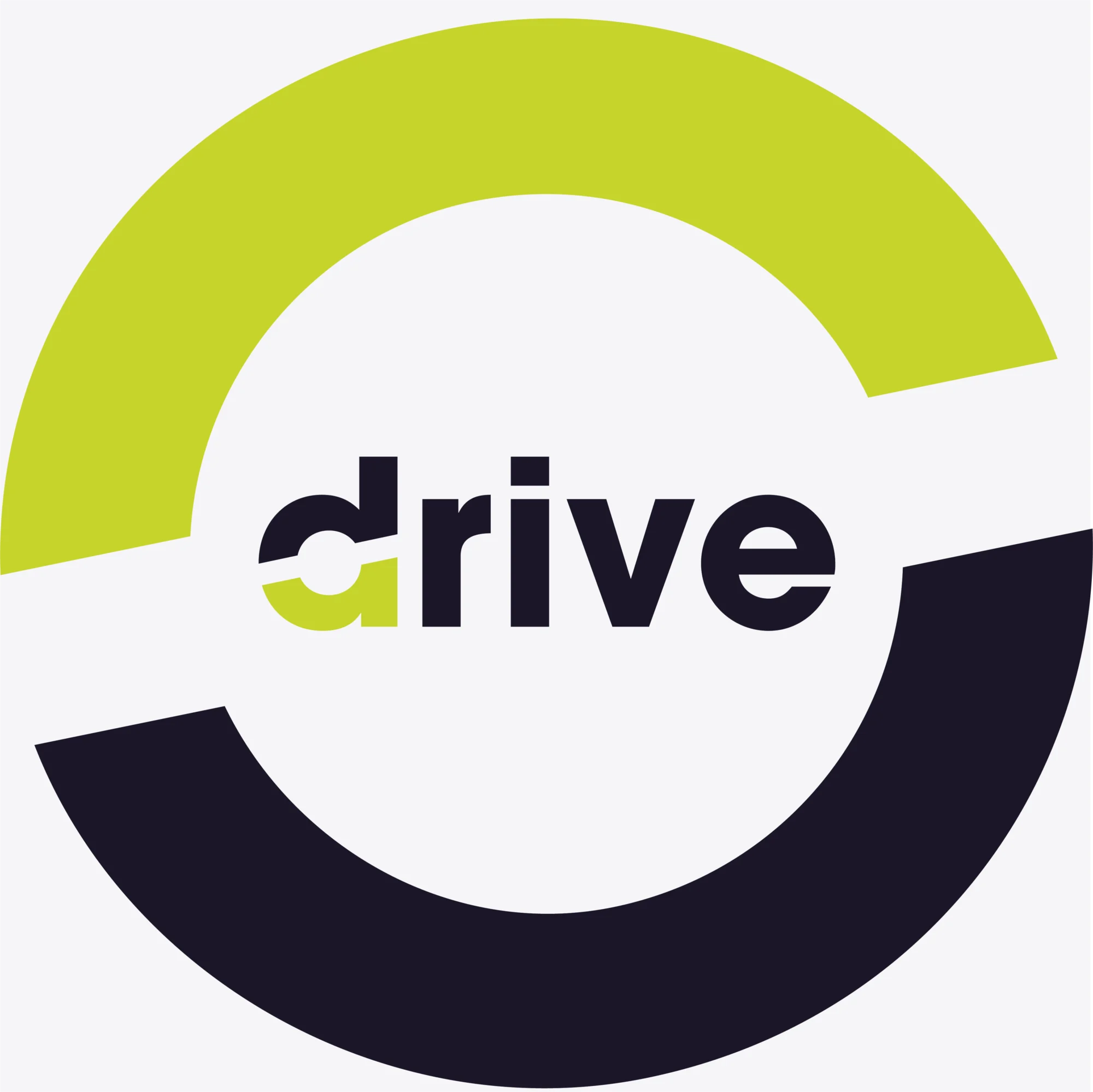 Drive Logo icon App grauer hintergrund