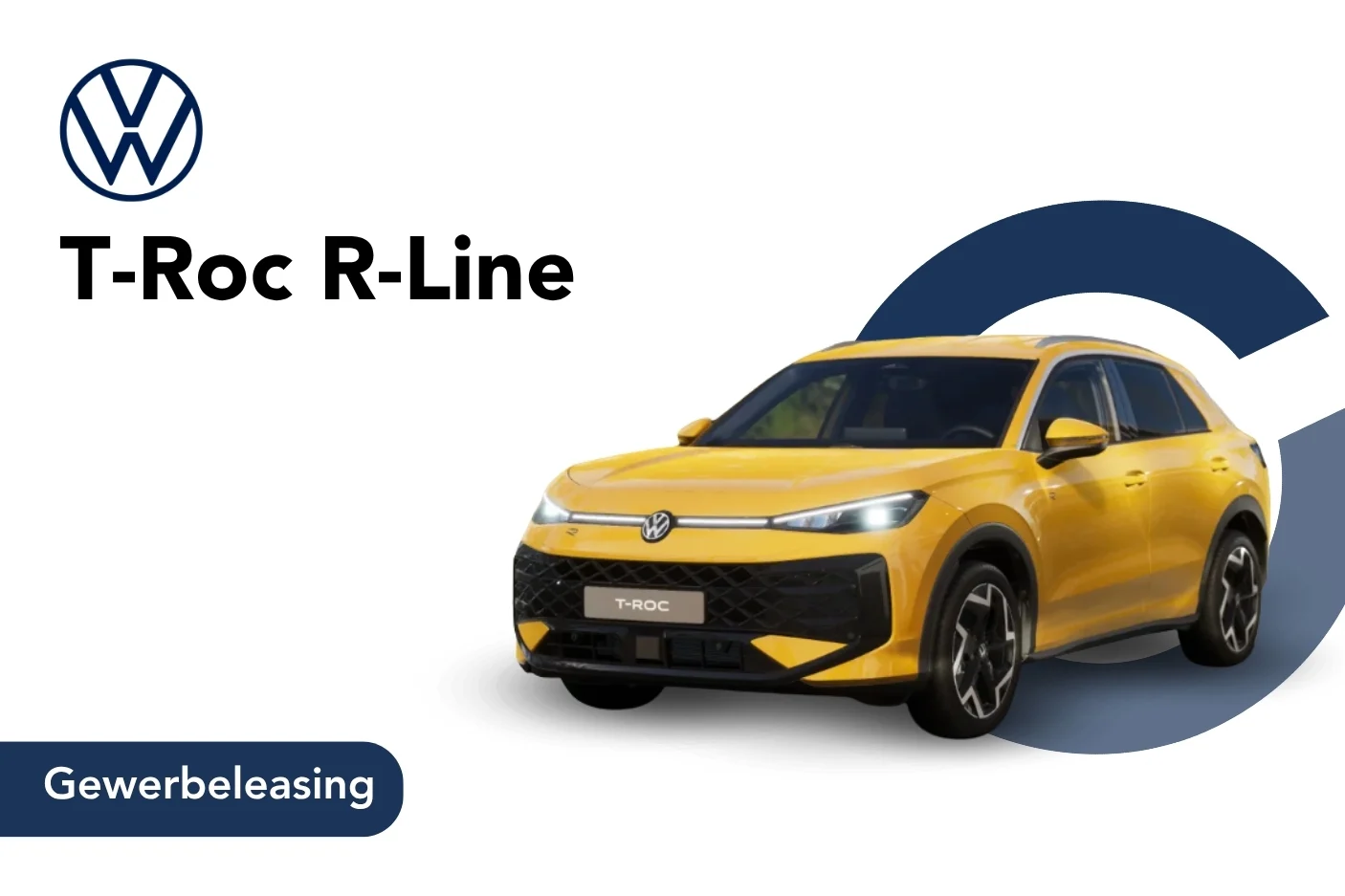 Angebotsbild T Roc R Line Gewerbeleasing