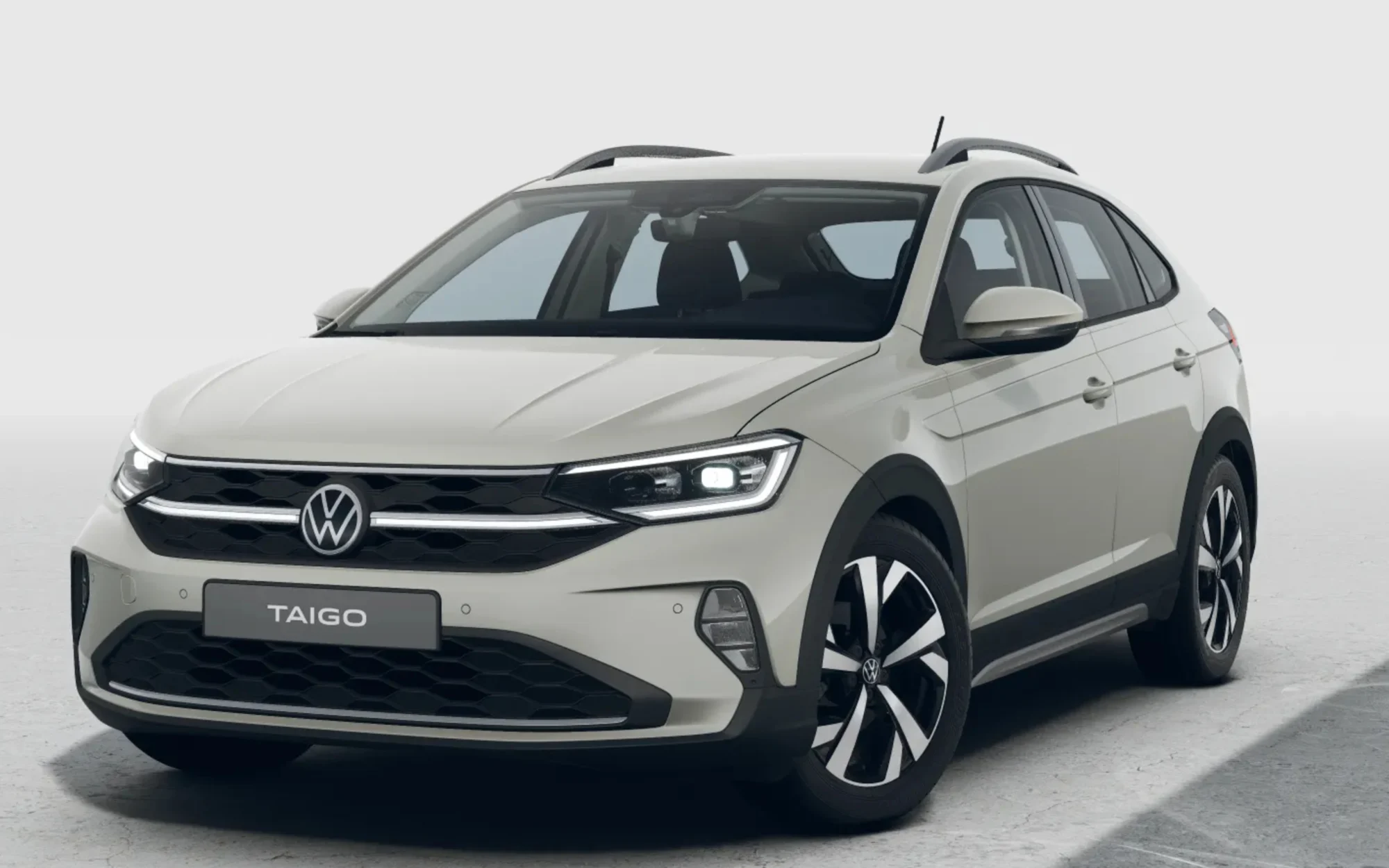 VW Taigo Style in weiß von Vorn
