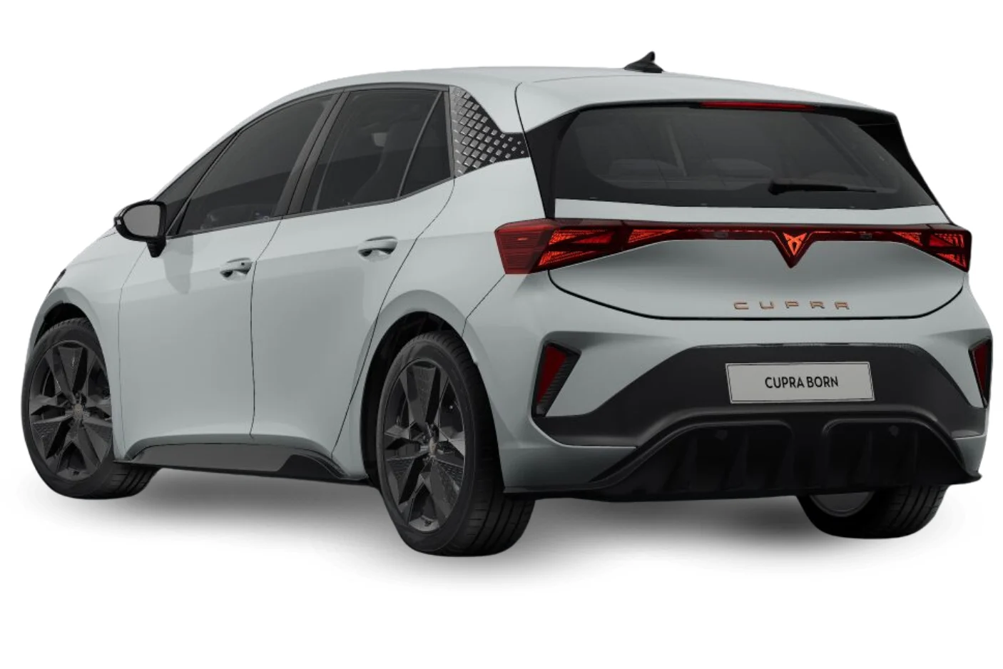 Cupra Born in weiß von Hinten