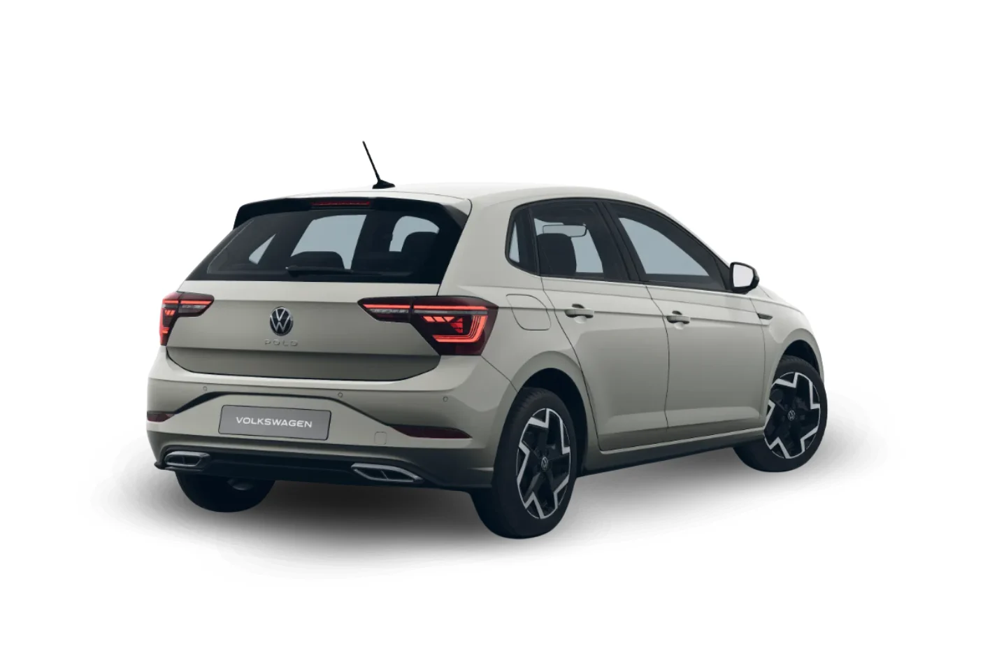 VW Polo R Line freigestellt hinten