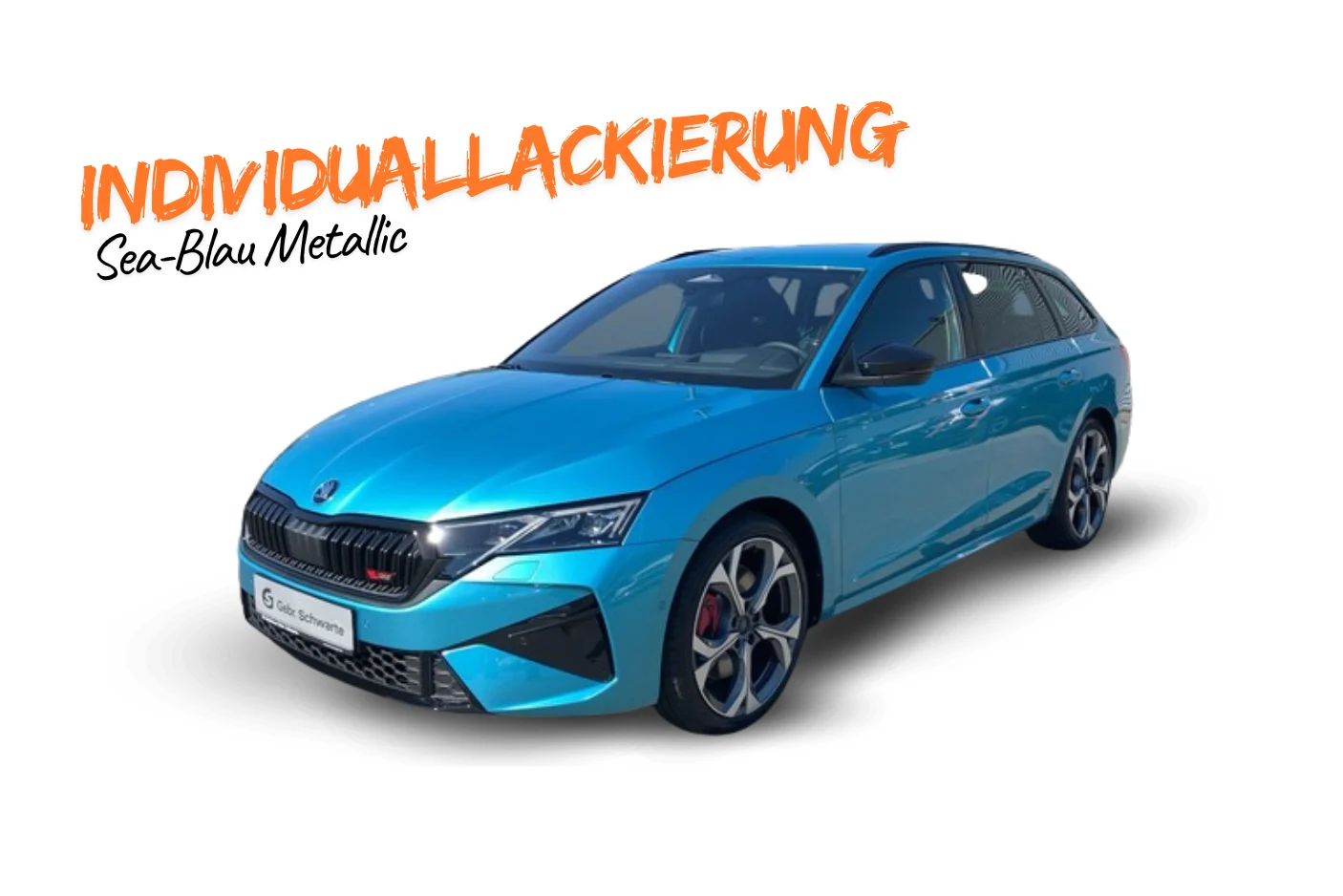 Skoda Octavia RS Sea Blau freigestellt