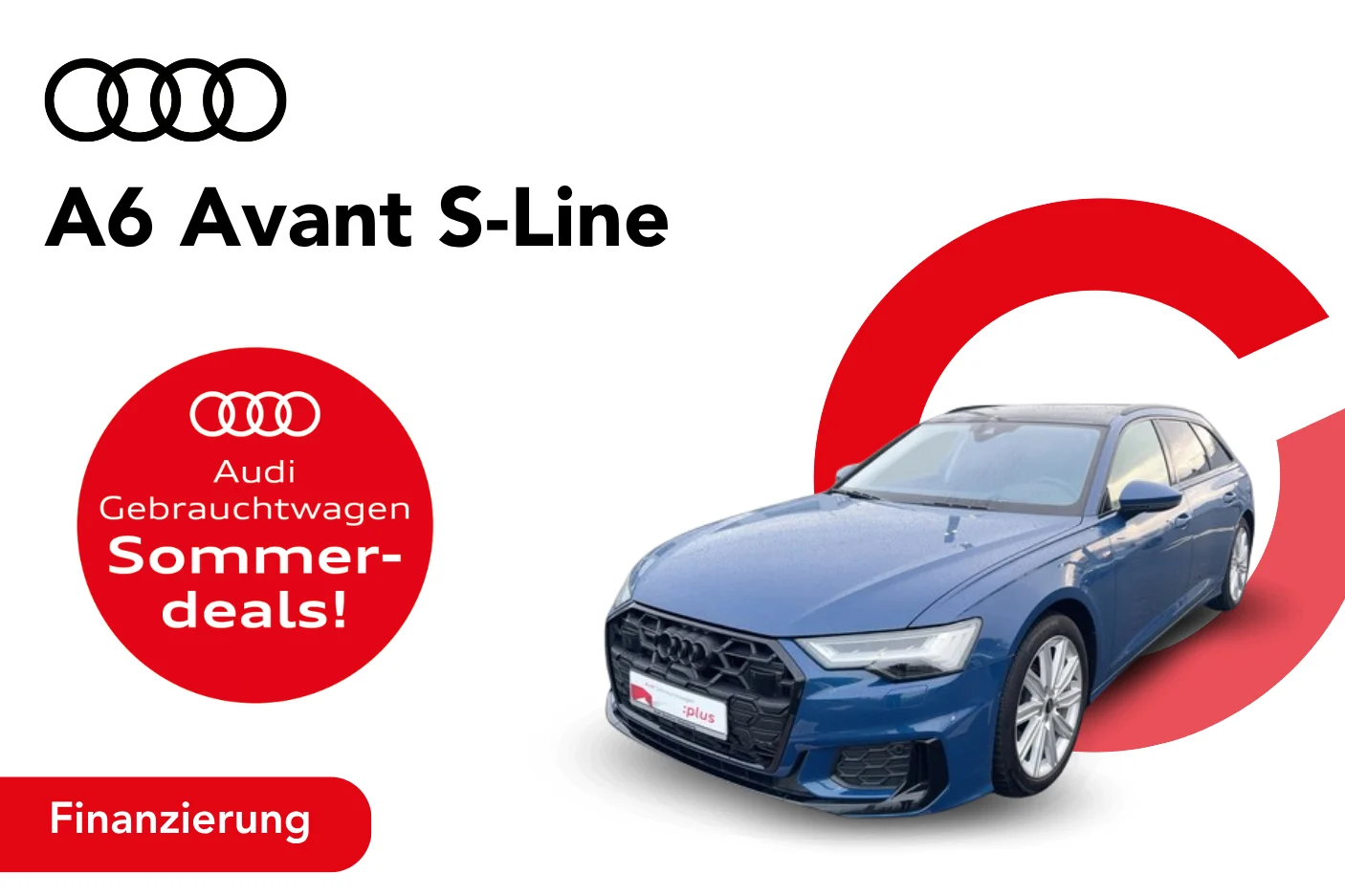 Angebotsbild A6 Avant TFSIe 289€ Sommerdeals