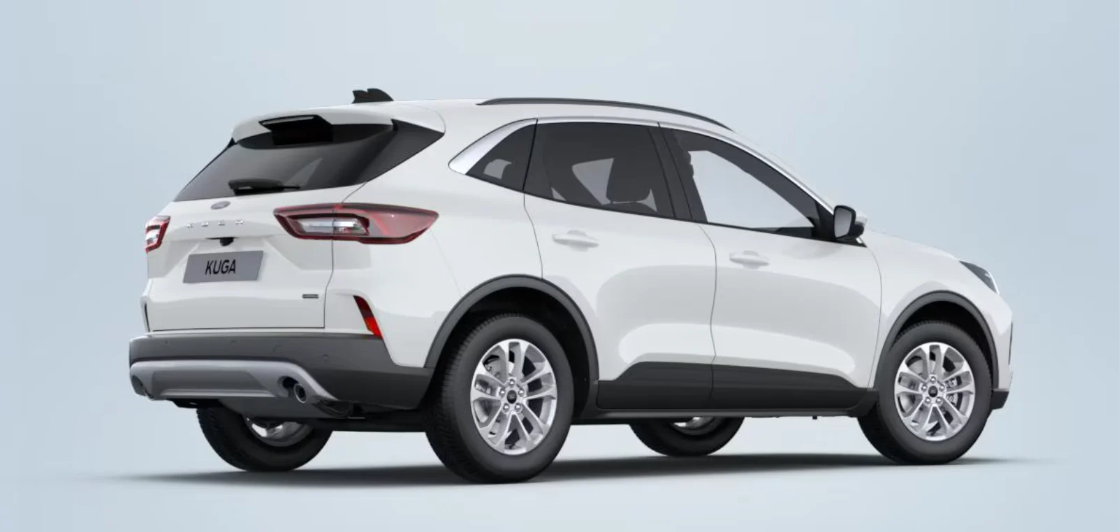 Ford Kuga in Weiß von Hinten