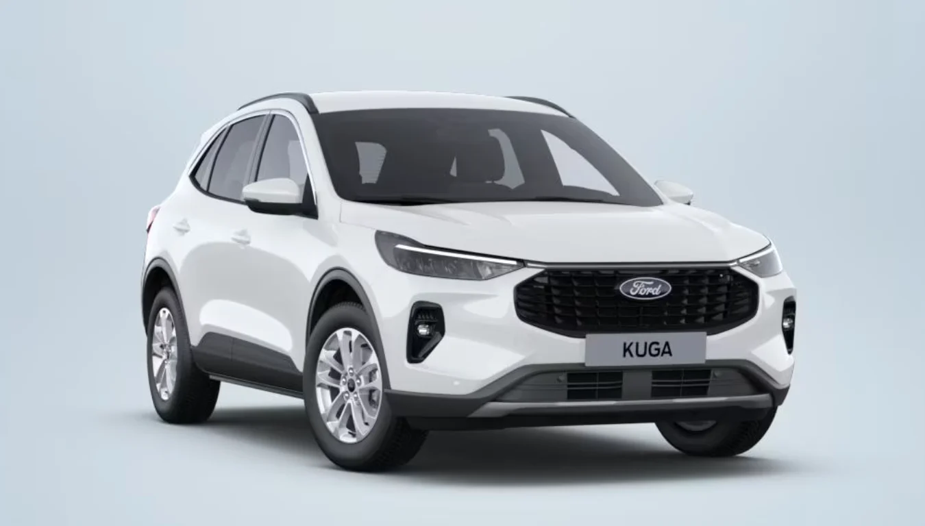 Ford Kuga in Weiß von Vorn