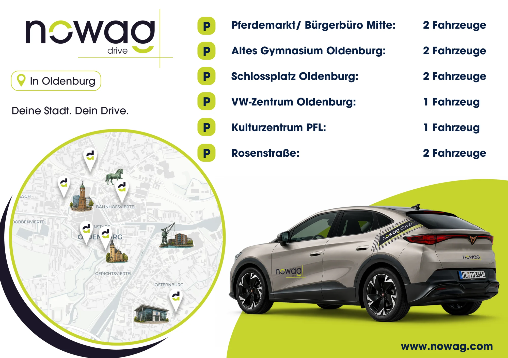 Nowag drive Karte Stellplatz