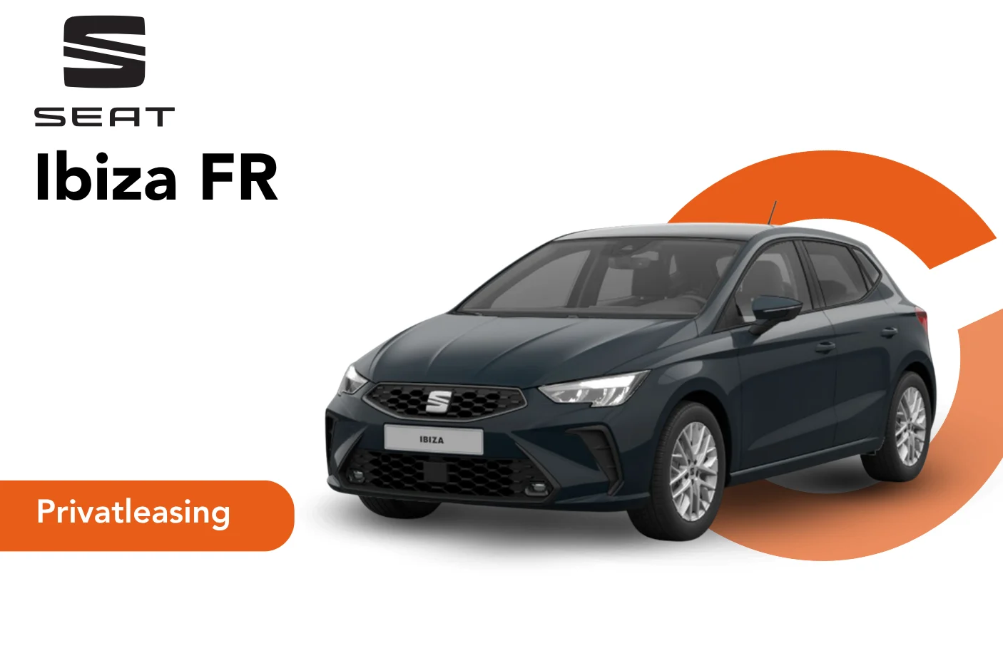 Angebotsbild Privatleasing für einen SEAT Ibiza FR in der Farbe Fiord Blau