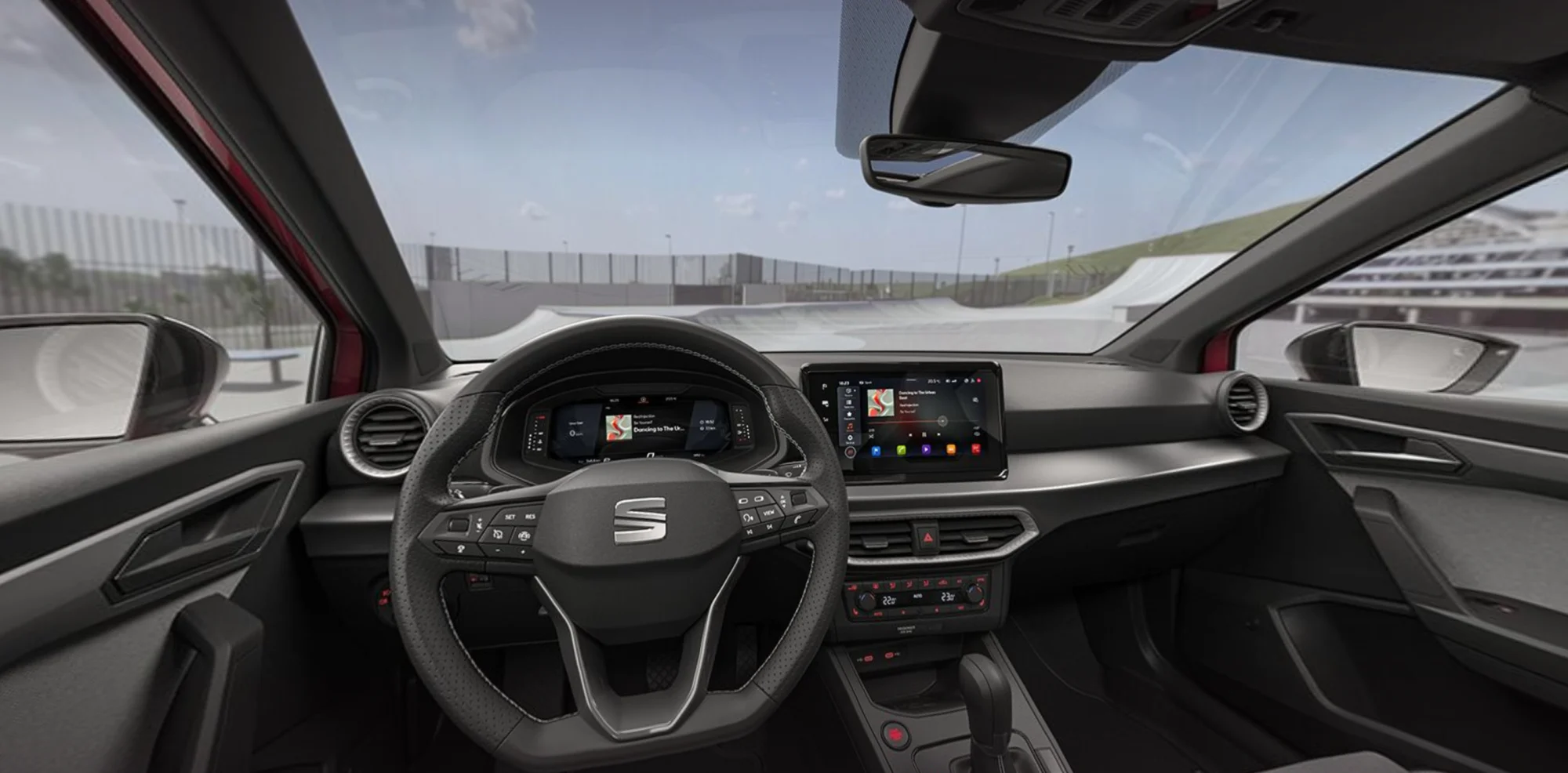 Seat FR von Innen. Blick auf das Armaturenbrett